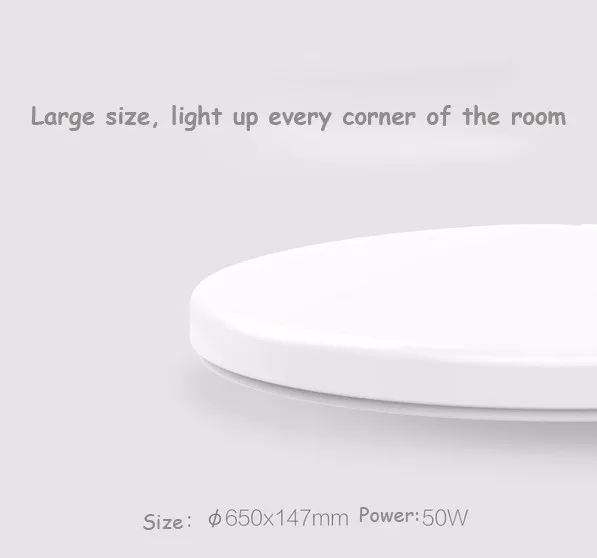 Xiaomi Yeelight Led ceiling Pro 650 мм RGB 50 Вт работает с приложением mi home и google home и для amazon Echo для xiaomi smart home комплекты