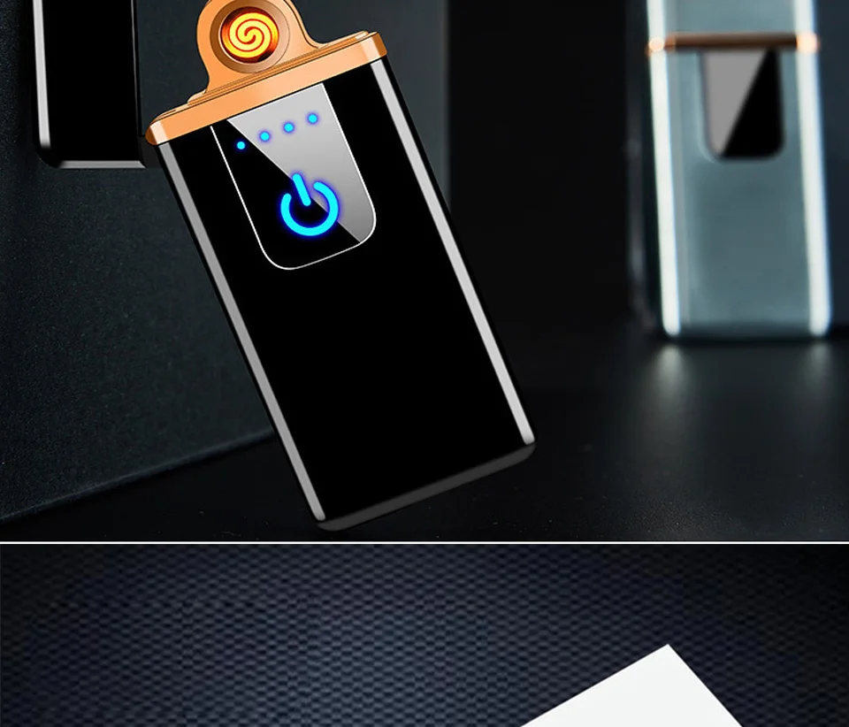 Сенсорная Индукционная Электронная зажигалка ультратонкая Encendedor Isqueiro USB Зажигалка Вольфрамовая турбо-сигарета usb зарядка зажигалка