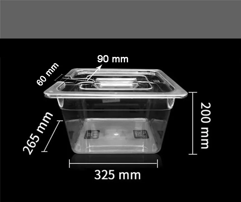 Sous Vide контейнер с крышкой 11 л резервуар для воды Ванна для циркулятора Sous Vide кулинарная погружная Медленная Плита