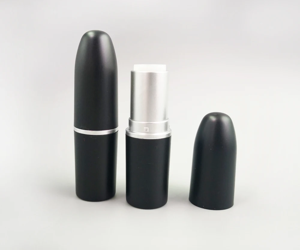 Черная/белая губная помада в виде пули, губная помада в виде пули чехол, помада «сделай сам» контейнер, diy Пуля блеск для губ контейнеры