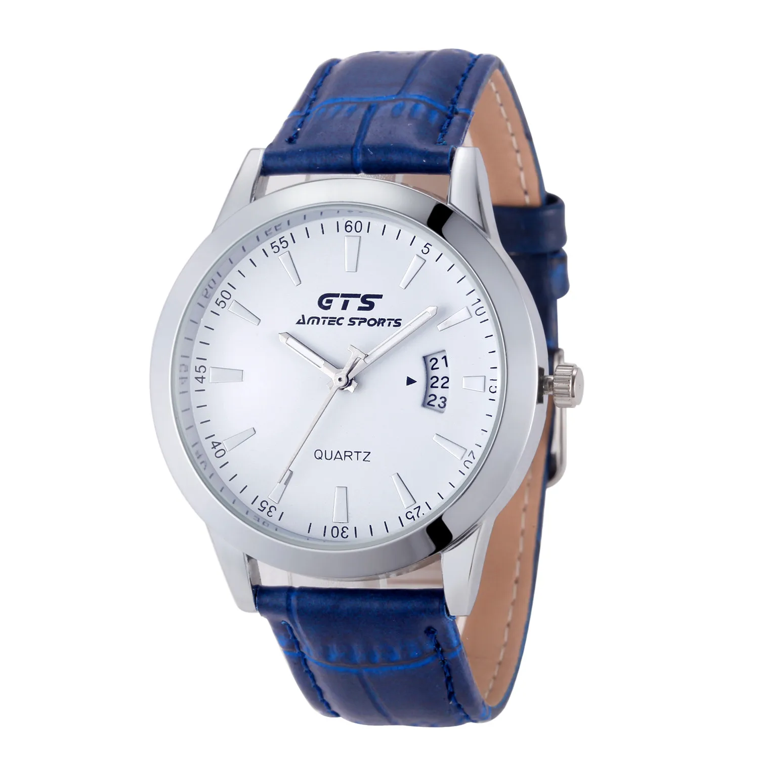 Модные Мужские кожаные Военные Спортивные кварцевые наручные часы из