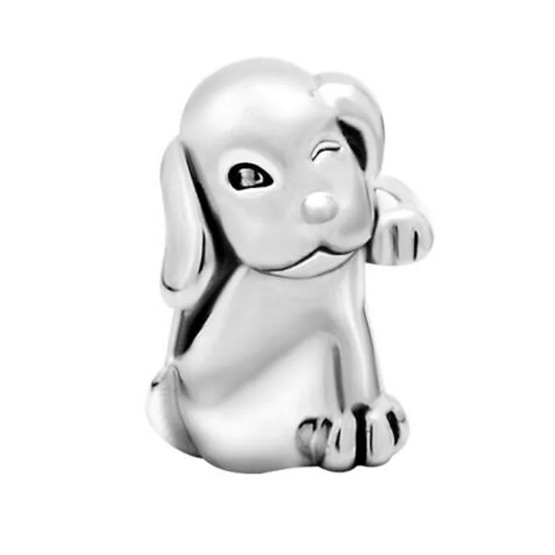 Новинка 2022 г. милые бусины-подвески в виде животных с машущим щенком подходят для