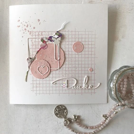ПП ремесло металла резки высечки формы немецкий спасибо буквы скрапбукинга