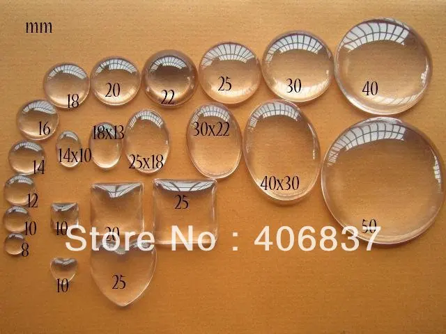 100 шт./лот хорошее качество 20 мм купольная квадратная прозрачная Лупа кабошон|lot