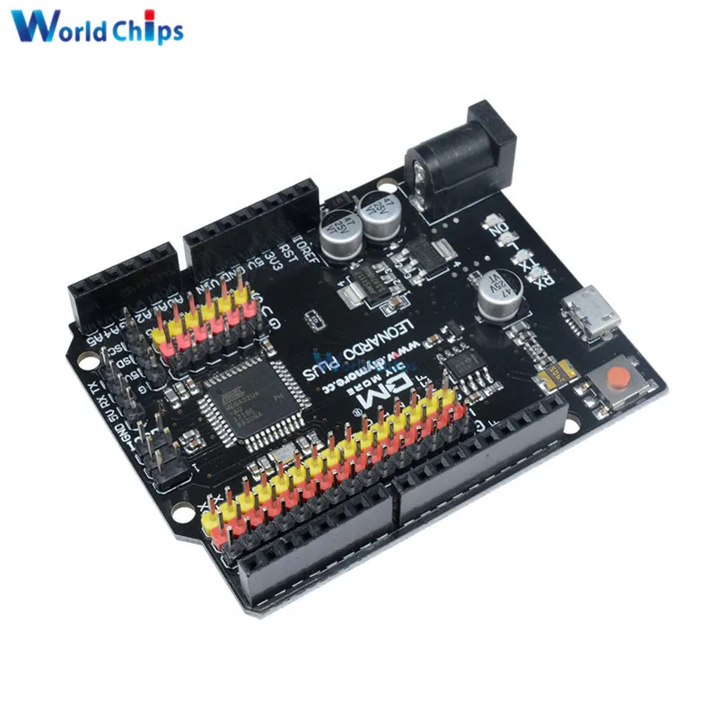 Для Leonardo R3 Plus плата CH340 CH340G ATmega32U4 ATmega32U4-AU плата микроконтроллера модуль для Arduino совместимый с кабелем