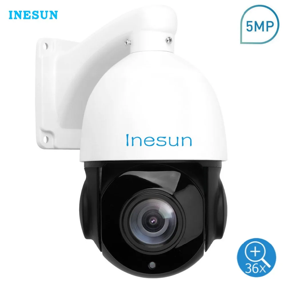 Inesun 5MP PTZ IP камера наружная Onvif 36X оптический зум водонепроницаемая Мини