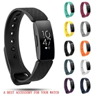 Силиконовый браслет на запястье для Fitbit Inspire HR Смарт часы замена Браслет ремешок для Fitbit Inspire ремешки наручных часов