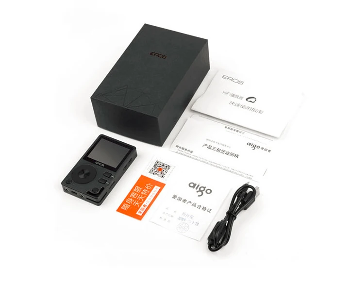 Бренд Aigo EROS Q, высокое качество, DSD64, Bluetooth 4,0, Портативное аудио, без потерь, Hifi, музыкальный плеер, USB DAC, поддержка OTG+ 16G, TF карта