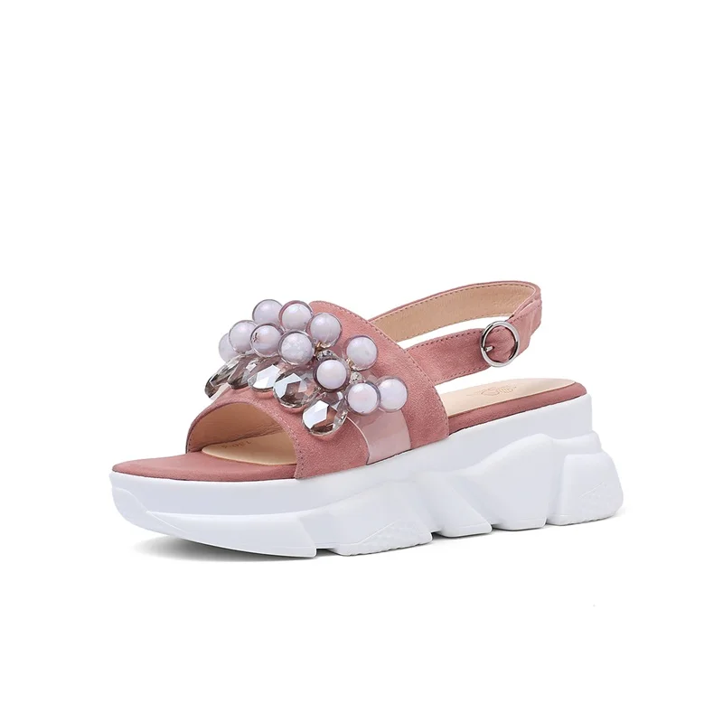 FACNDINLL/женские босоножки высокого качества Новинка Модные женские модельные