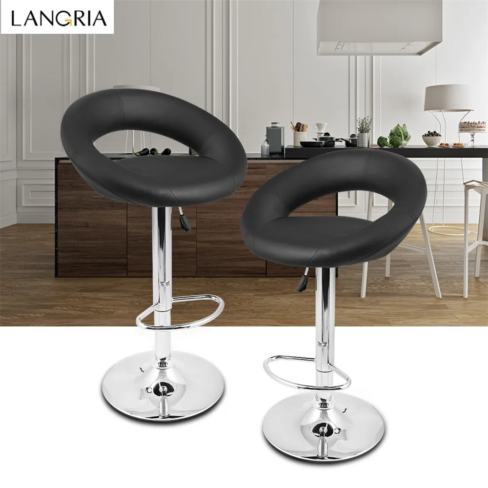 LANGRIA набор из 2 газовых подъемников регулируемые по высоте поворотные барные