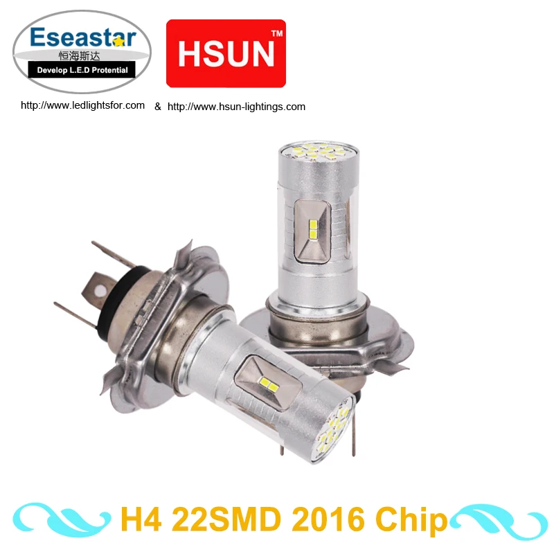 Eseastar 2 шт. светодиодсветильник Противотуманные фары высокой мощности Лампы canbus H4