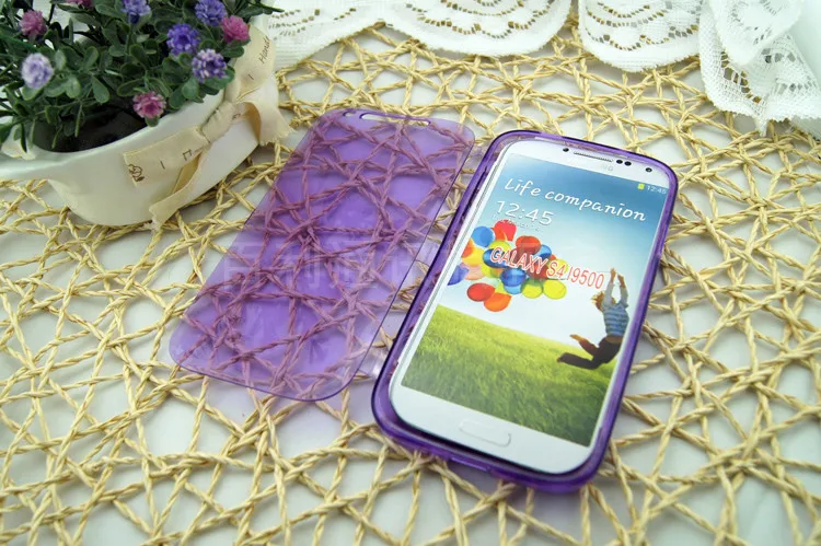 Прозрачный мягкий силиконовый чехол книжка для Samsung Galaxy S4 гибкий прочный Чехол из