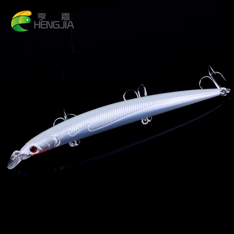 HENGJIA 1 шт. 13 см 8 г длинный гольян рыболовная приманка воблер PESCA плавающая твердая 3