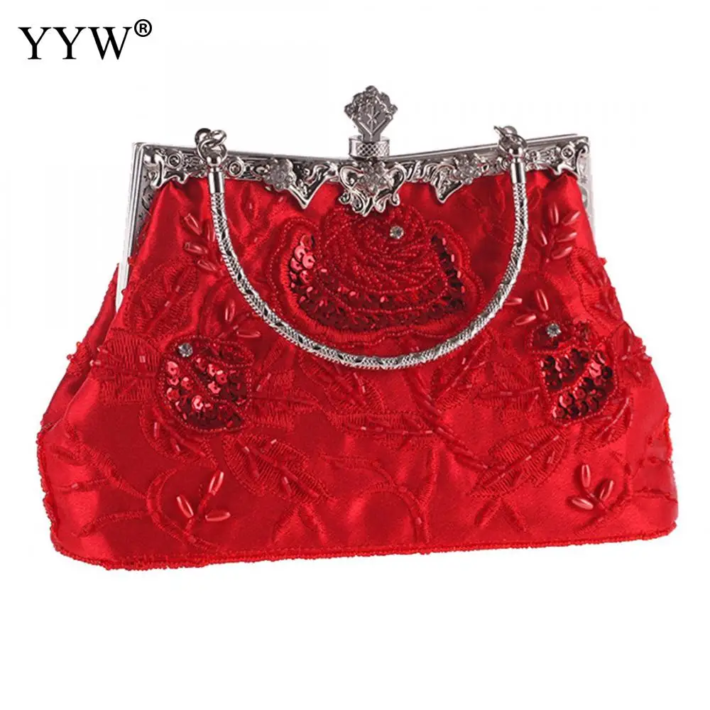 Шелковая элегантная дамская сумочка для вечеринок Pochette Femme вышитая Цветочная Верхняя ручка ручные сумки синий Свадебный Кошелек Сумки