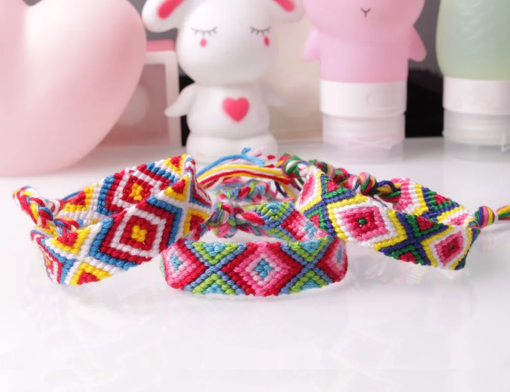 Boho шнур сглаза браслет дружбы ручной работы плетеный водонепроницаемый браслет для серфинга для мужчин и женщин Vriendschaps повязка wayuu pulsera