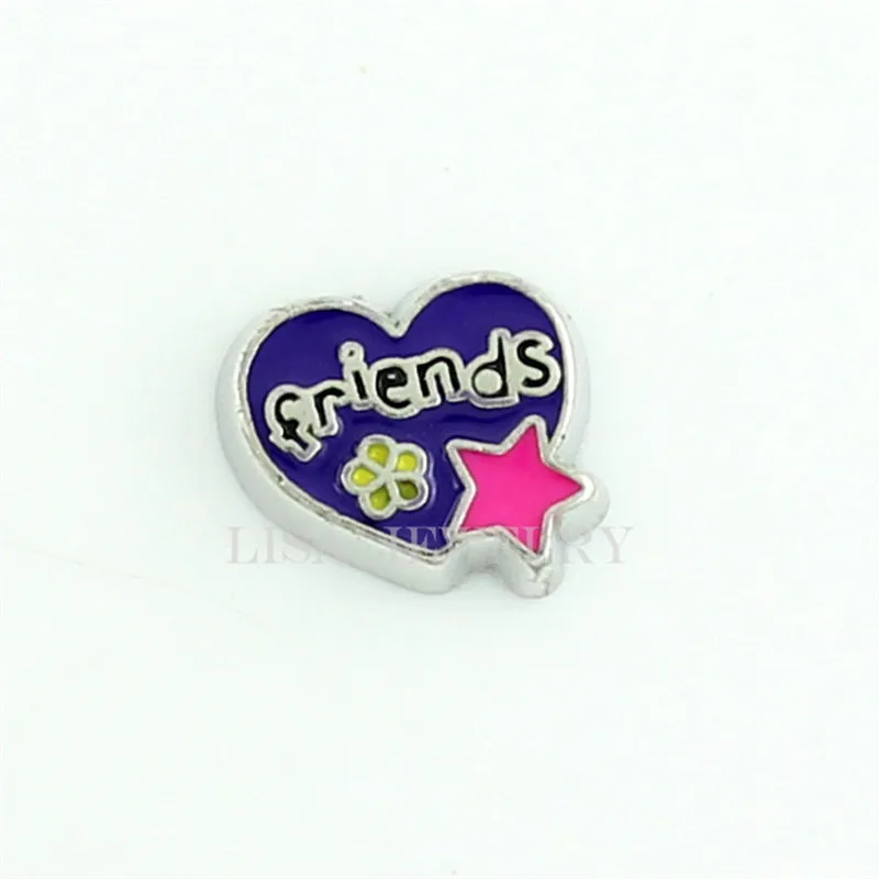 10 шт. подвески в виде сердца|floating charms|locket charmsfriend floating charm |
