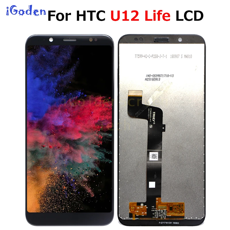6 0 &quotдля HTC U12 жизнь ЖК-дисплей Экран Дисплей сенсорный аналогово-цифровой