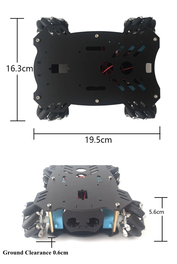 AGV 4WD умный автомобиль шасси комплект Mecanum колеса шасси незавершенная только рамка w/o контроллер системы
