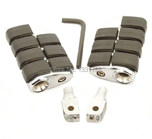 

Chrome Wing Foot Pegs Rests For 1996-2006 Honda VLX 600/Deluxe (Rear)