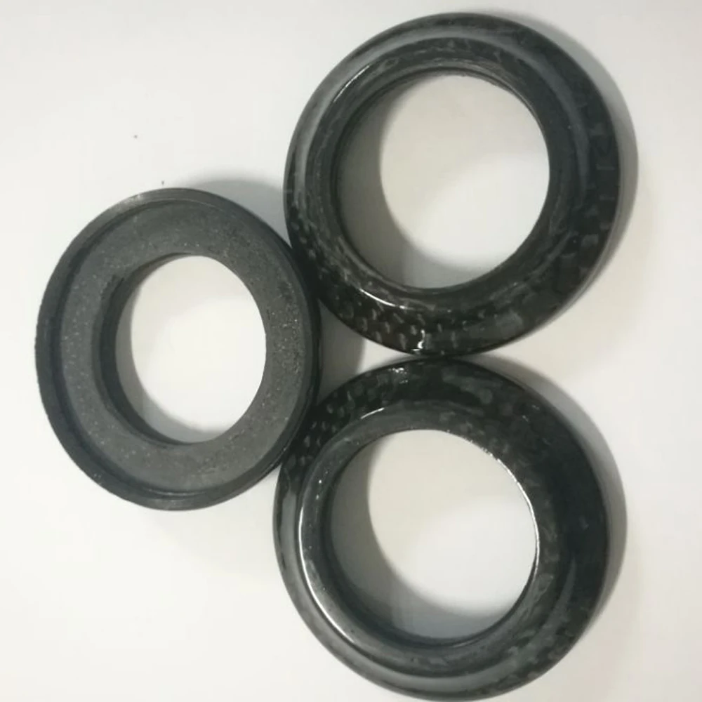 One peice 3K Глянцевая гарнитура из углеродного волокна 1-1/8 ''Mtb дорожный велосипед Омыватель верхняя крышка 8,5 мм Высота Внутренний диаметр 28,6 мм
