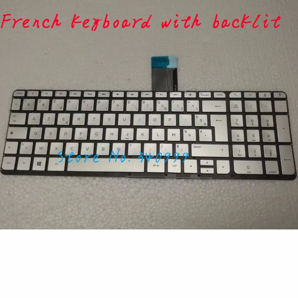

Новинка AZERTY для HP ENVY 15-U000 X360 15-u002xx 15-u010dx 15-u011dx клавиатура Французская Серебристая клавиатура