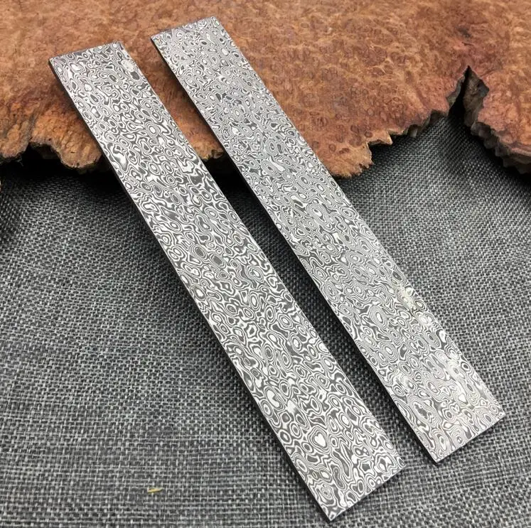 Рисунок облаков DIY нож дамасская сталь Роза сэндвич шаблон стальной нож пустой термообработка did 1 шт