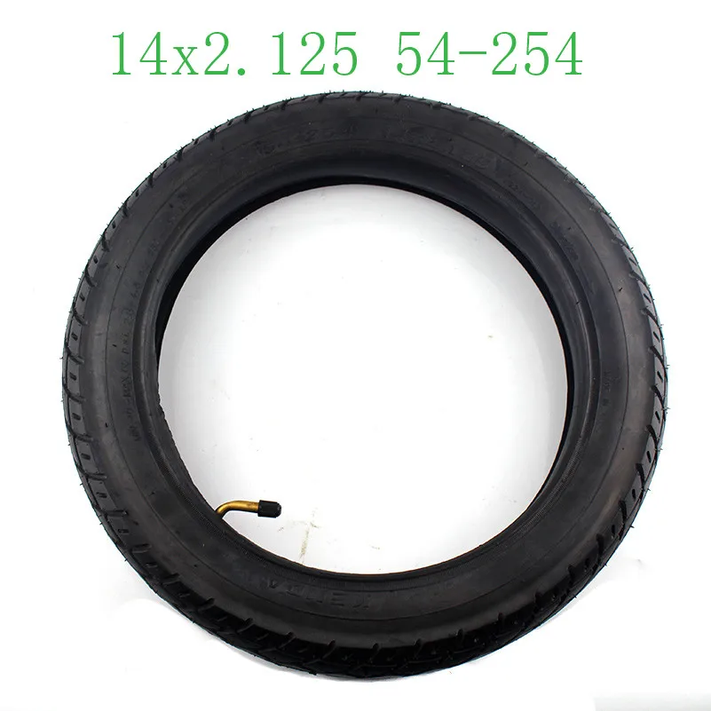 outer tyre 14 дюймов колеса шины 14X2,125/54-254 шины внутренняя труба подходит для многих газовых электрических скутеров и электровелосипедов 14*2,125 шины 14x2,125 - Цвет: outer tyre