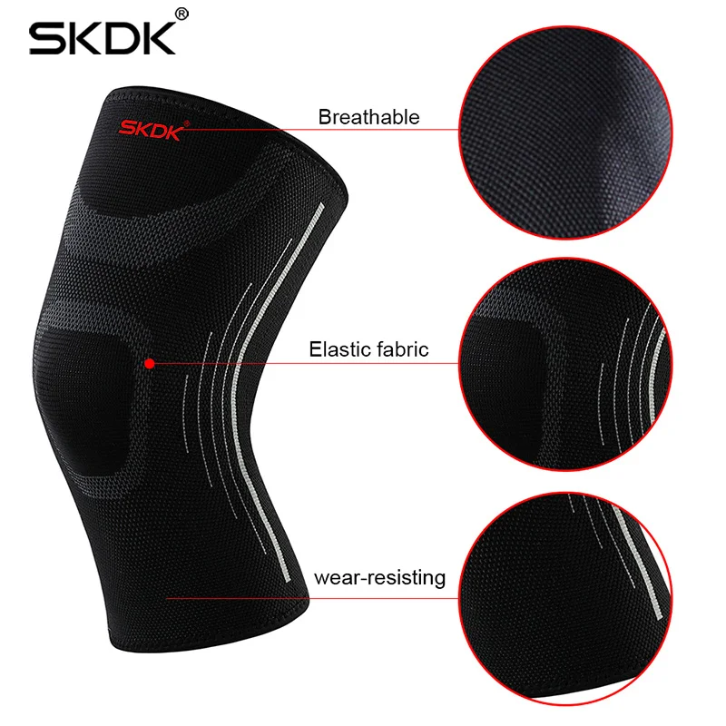 SKDK, 1 шт., спортивные наколенники, мужские, для бега, баскетбола, фитнеса, мужские, iscus, против травм, для девушек, летние, тонкие, вязаные, наколенники, теплые, защитное снаряжение