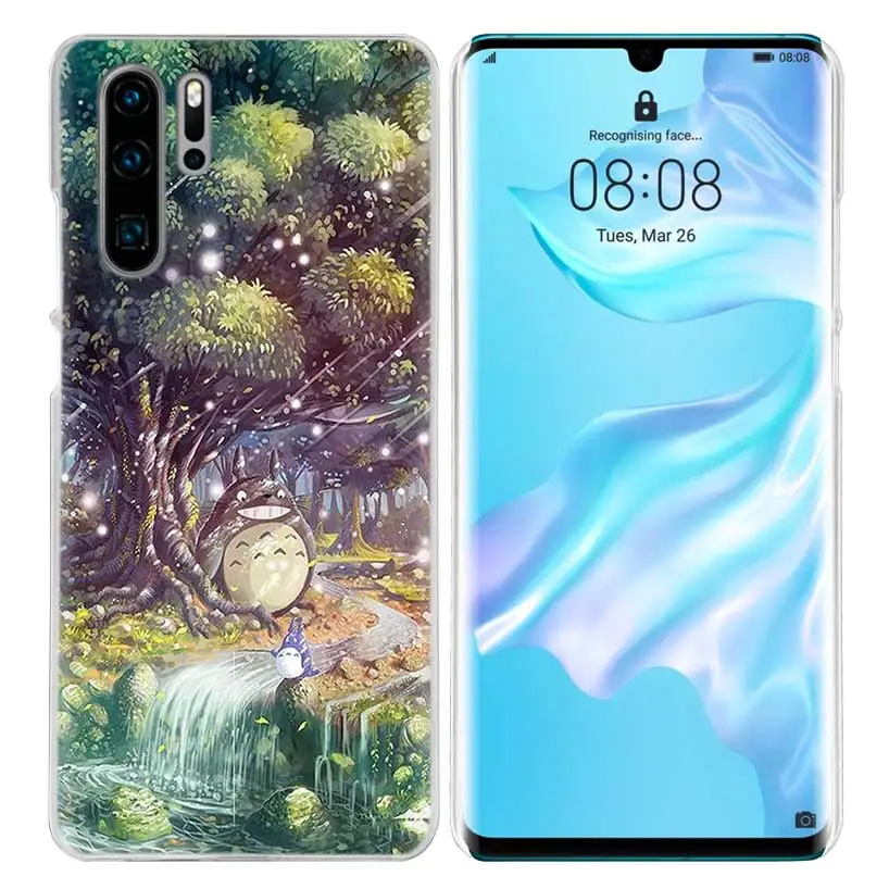 Чехол Studio Ghibli Spirited Totoro для huawei P20 P30 P Smart Nova 4 3i P10 P9 P8 mate 10 20 lite Pro Mini жесткий чехол для телефона