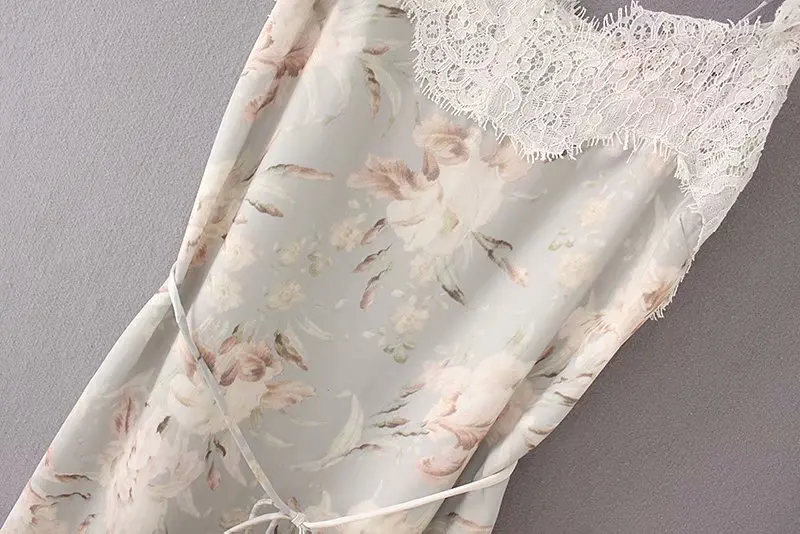 Для женщин high street eyeslash кружево лоскутное печати Слинг платье дамы chic кружево до Длинные vestidos повседневное Платья для вечеринок DS2275
