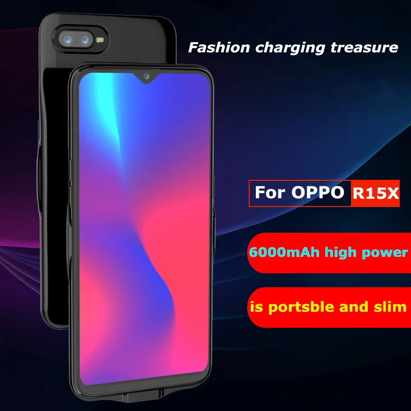 Внешний аккумулятор 6000 мАч для OPPO 15X K1 ультратонкое быстрое зарядное устройство