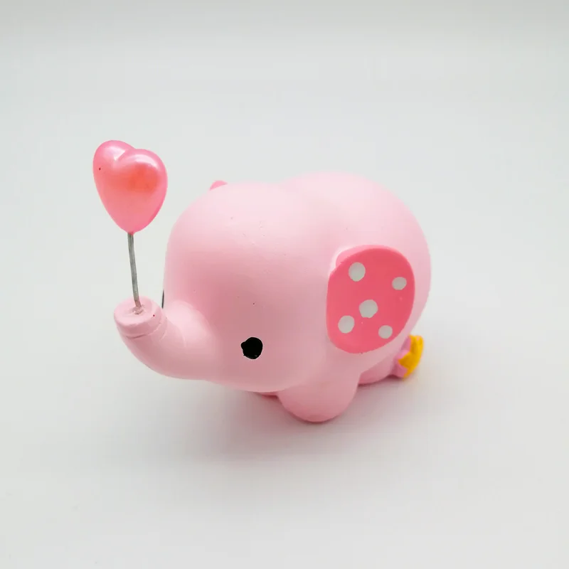 Милый слоник из смолы торт topper украшение для торта С Днем Рождения свадебный