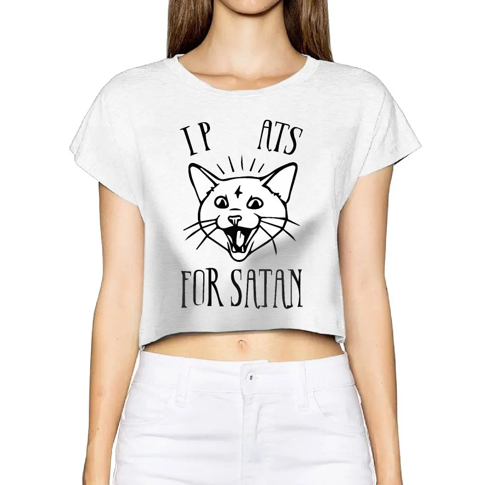 SAMCUSTOM Camisetas настоящий короткий новый сатана 3D печать летняя модная уличная