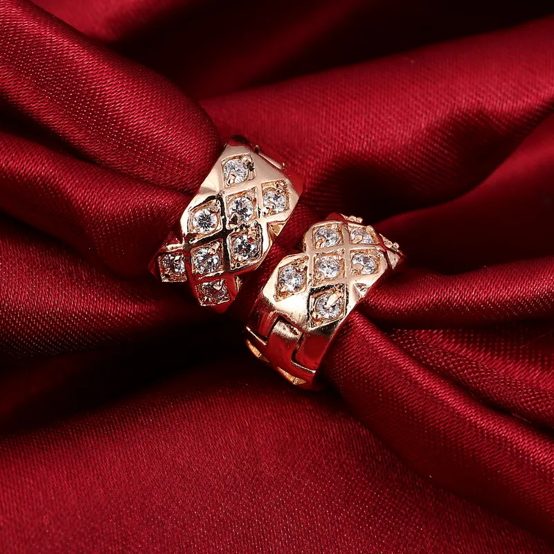 ZOSHI в винтажном стиле Стиль от известного бренда серьги виде колец свадебные