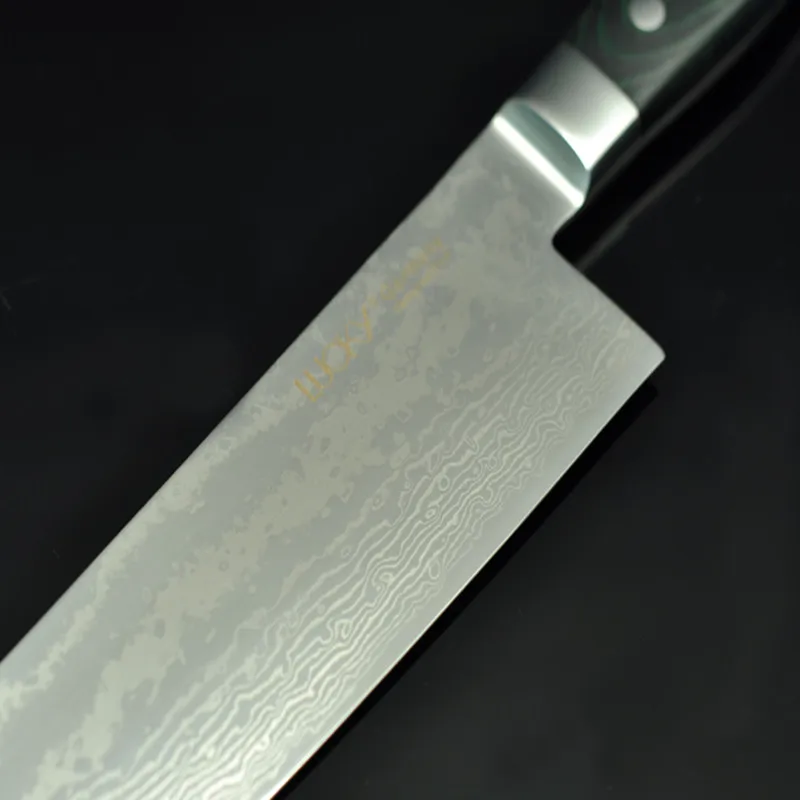 27 см дамасский нож шеф-повара кухонный японский vg10 Дамасская сталь Gyuto измельчитель мяса нож для нарезки филе кухонный нож 21