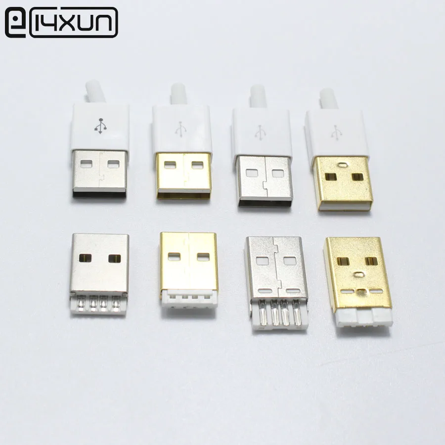 5 комплектов микро USB A 2 0 сварочный Тип никелированный позолоченный 9 мм 12 штекер