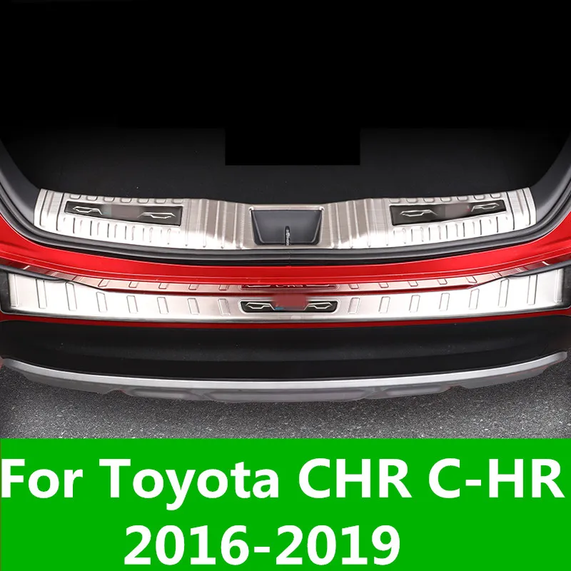Высококачественная защитная задняя педаль для задней двери Toyota версии 2016-2019 |