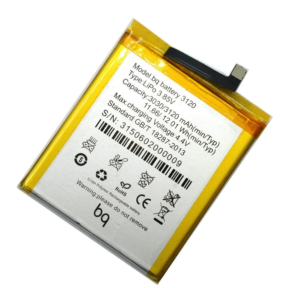 1 шт. новый высококачественный 3120 мАч BQ BQ3120 Аккумулятор для Aquaris M5 мобильный