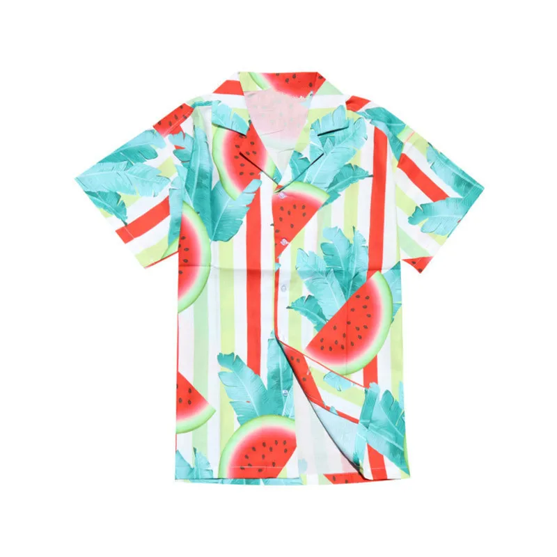 FDWERYNH рубашка с короткими рукавами 2018 Летняя мужская одежда Подростковая Мода