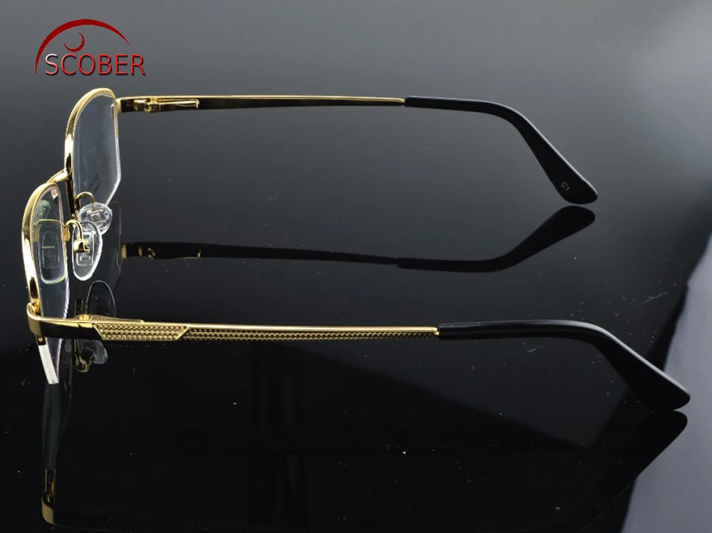 2019 мужские очки = полуободковая оправа из сплава Scober коммерческие изготовленные