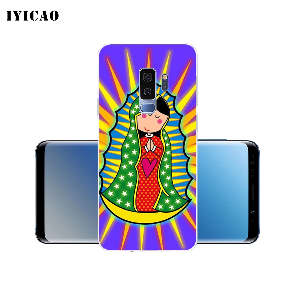 IYICAO virgen de guadalupe Мягкий силиконовый чехол для телефона Samsung Galaxy S10e S10 S9 S8 Plus S7 Edge TPU