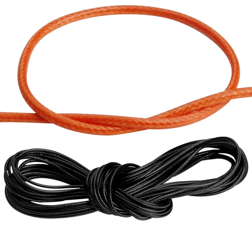 Разноцветный вощеный хлопковый шнур Sauvoo 10 м/лот 1 мм 2 нить веревка для поделки из