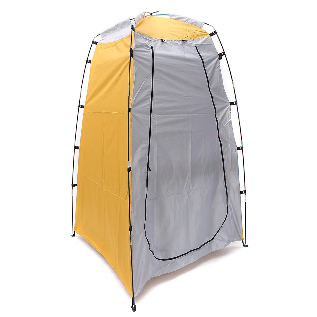 Цвет: желтый Portable Up Privacy Shelter Bathing Toilet Changing Tent Camping Room Outdoor Simple but creative design of lightweight tent#XP - Цвет: Цвет: желтый