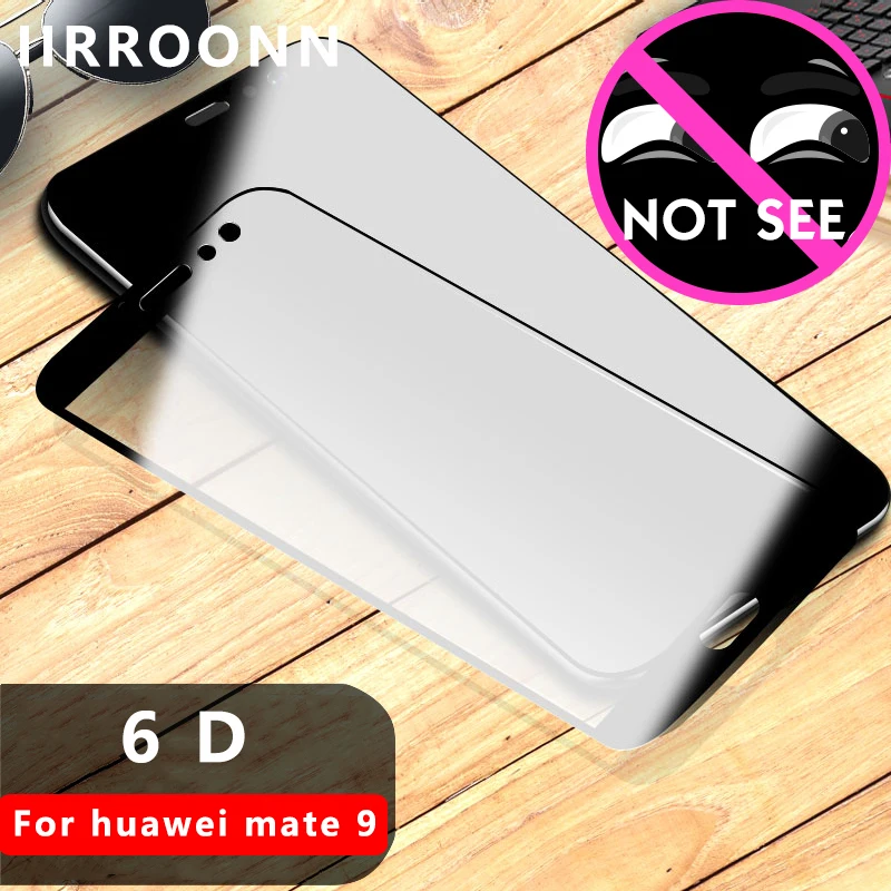 

IIRROONN Anti Peeping Tempered Glass For Huawei mate 9 10 pro Screen Protector For Huawei mate 10pro 6D Film Privacy Protection