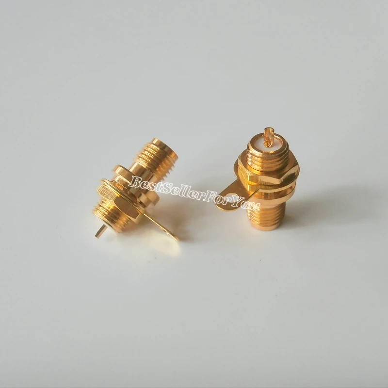 10 шт. RF разъем адаптера SMA гнездо панель крепление с гайкой переборка ручка