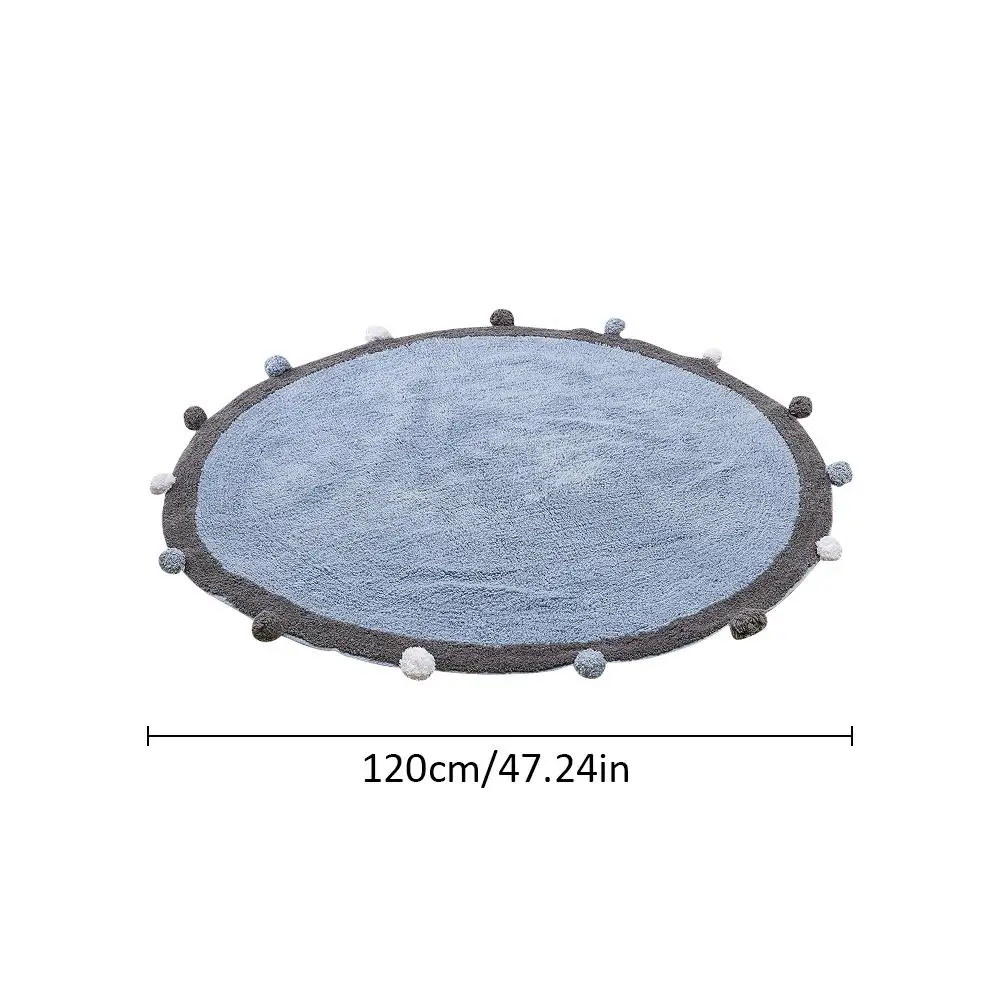 

Baby Play Mat Cartoon Children's Crawl Game Mat Round Carpet Soft Comfortable Mat Round Kids Rug Children Room Decoration