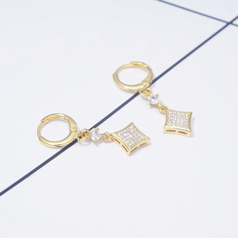 Серьги Квадратные серьги из 2019 в корейском и рыцарском стиле Длинные свисающие