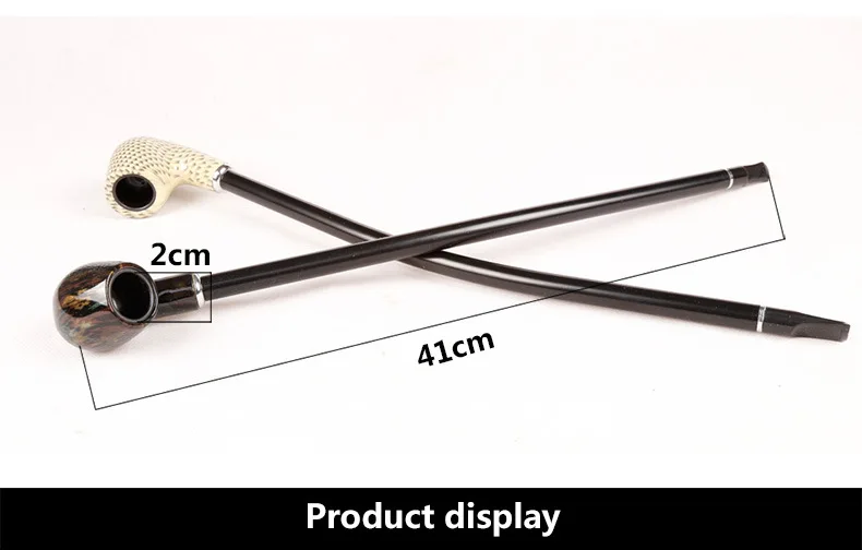 Акриловая металлическая длинная штанга деревянная цветная модель для курения 41