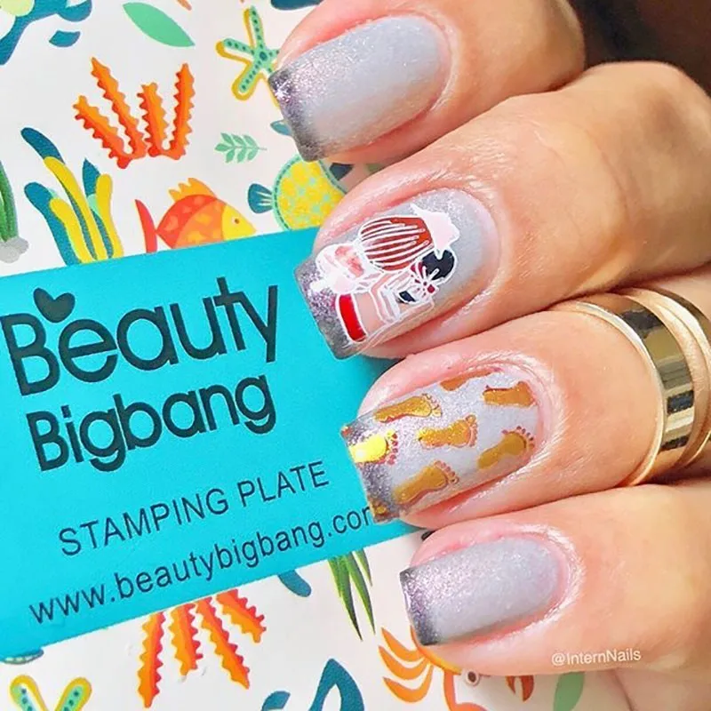 BeautyBigBang 6*12 см штамповка для ногтей собака и кошка шаблон дизайн ногтей штамп трафареты шаблон для переноса изображений штамповка XL-008