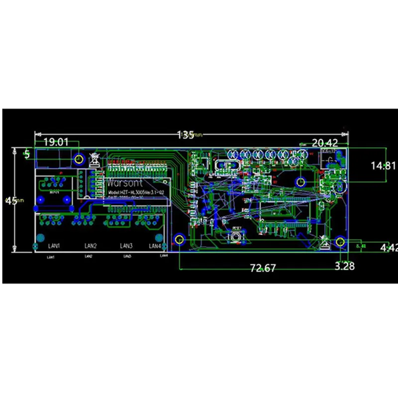OEM 5 портовый маршрутизатор модуль производитель прямые продажи дешевая